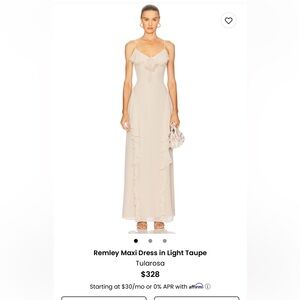 Tularosa Remley Maxi dress light taupe size small